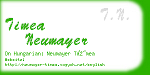 timea neumayer business card